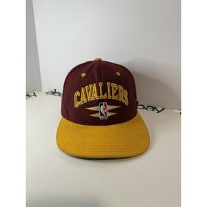 Cleveland Cavaliers Snapback Hat Red/Yellow Mitchell & Ness